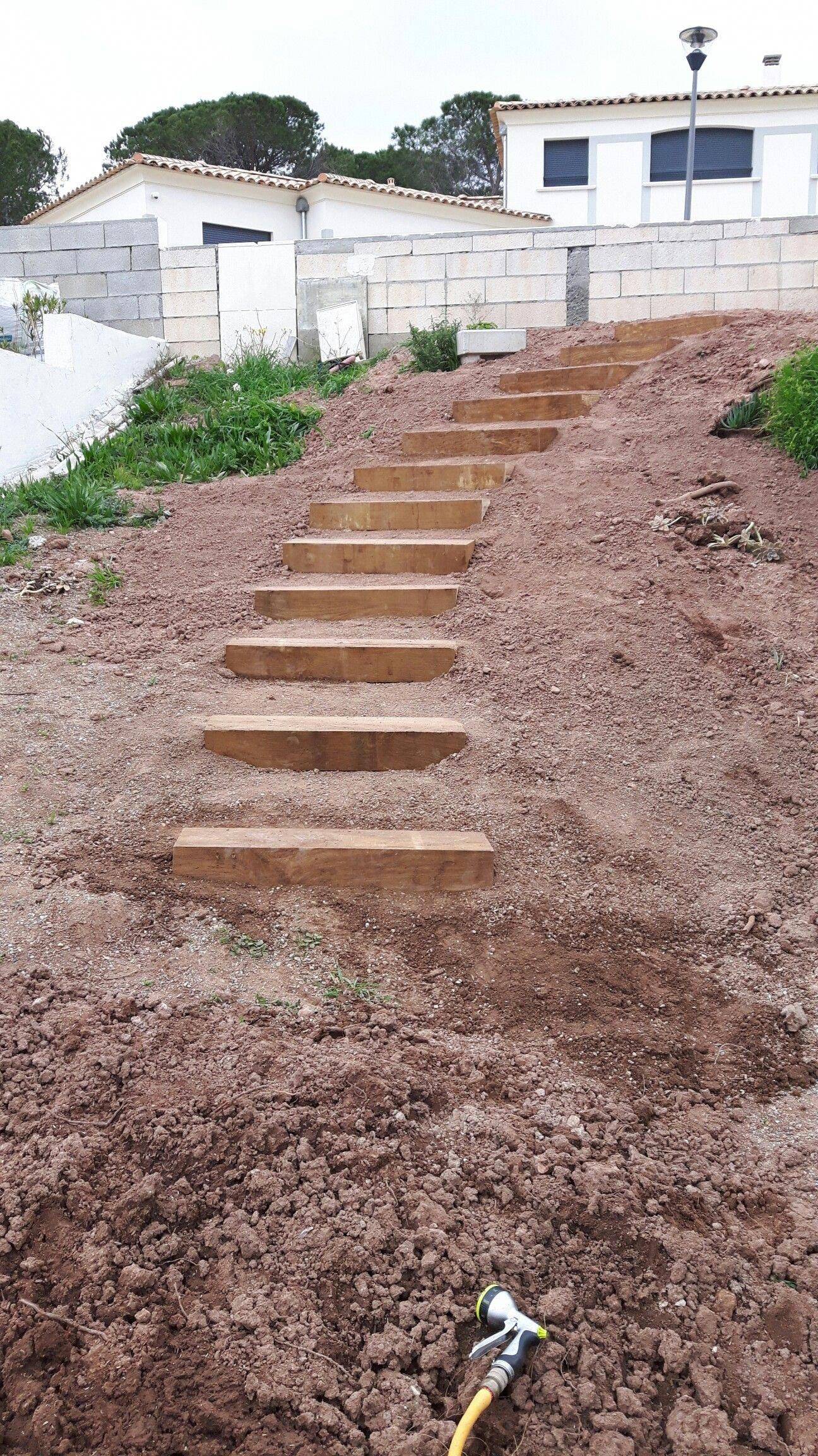 A Slope Ideas Garden Stairs
