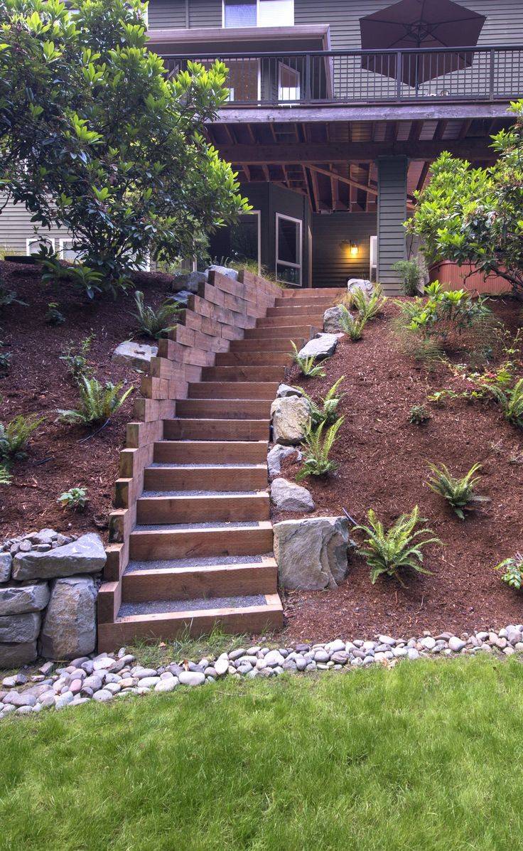 A Slope Ideas Diy Garden Steps
