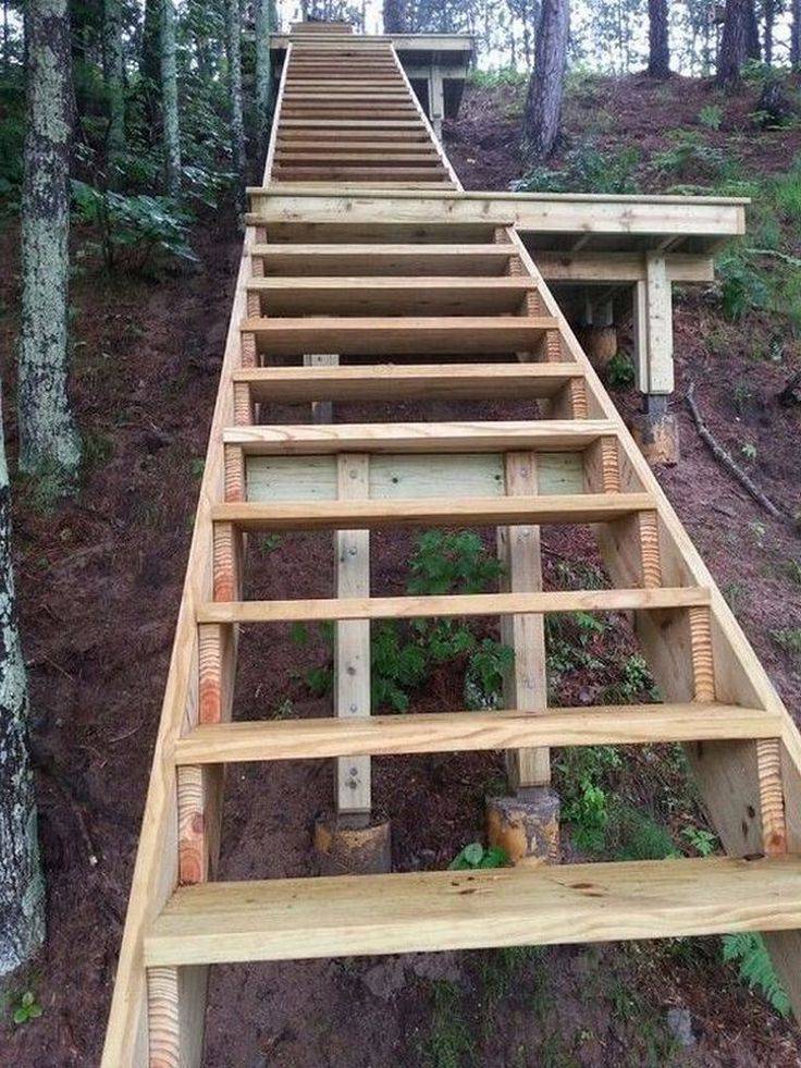 Photo Landscape Timber Stairs