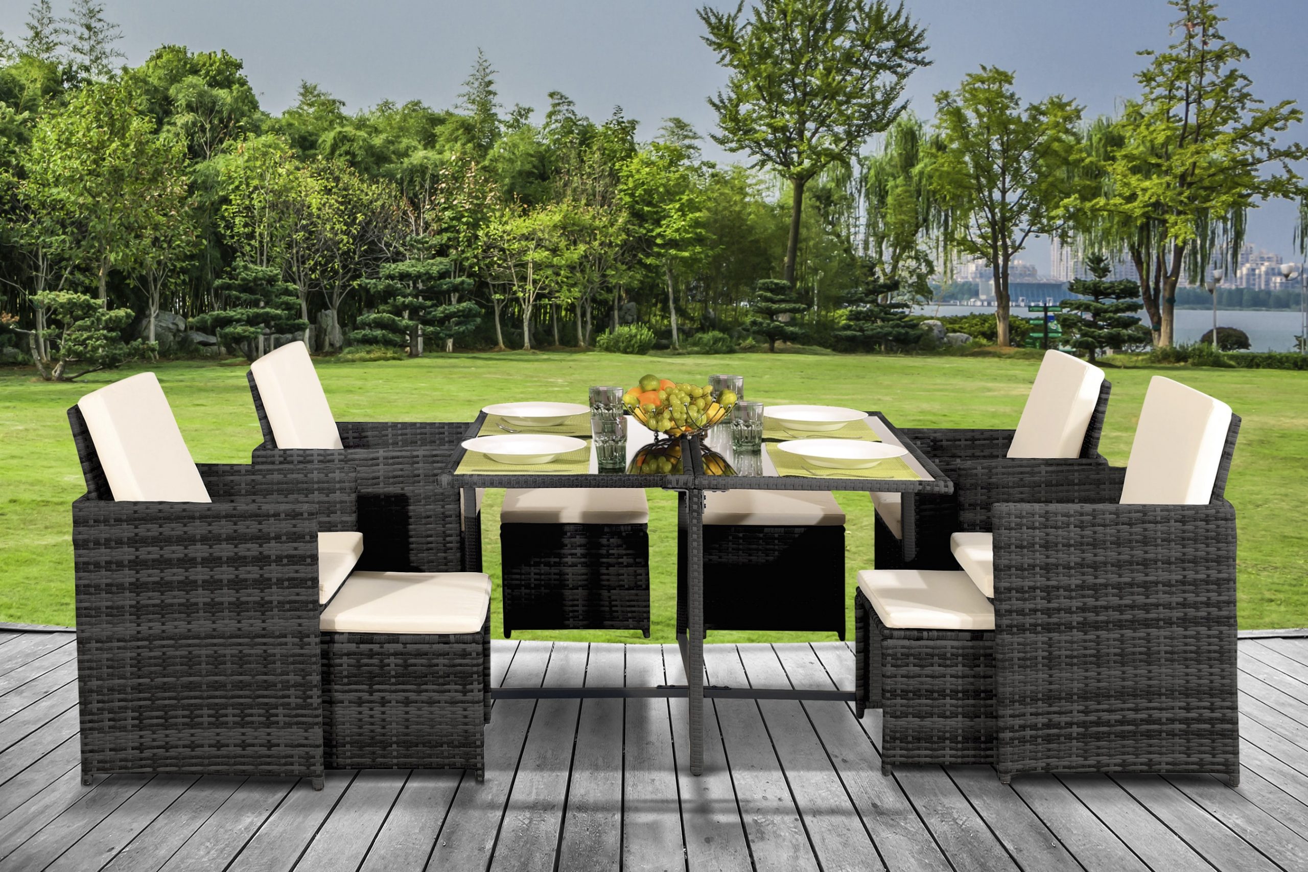 Maze Rattan Winchester Piece Cube Set