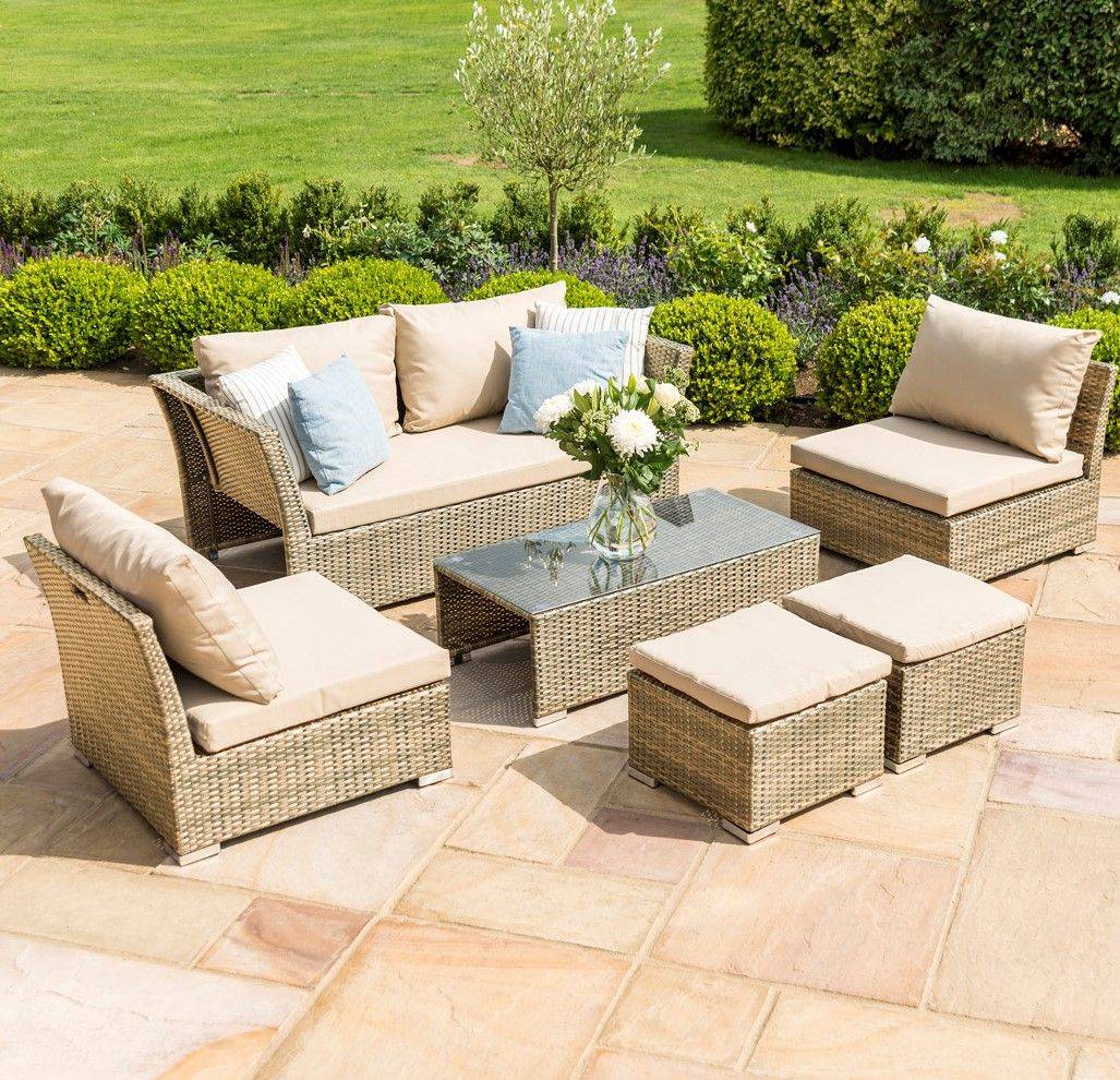 Maze Rattan Garden Furniture Winchester Small Corner Group