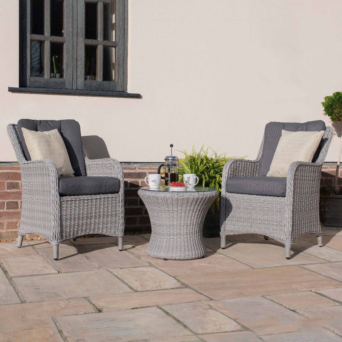 Maze Rattan Seat La Bistro Set Furniture