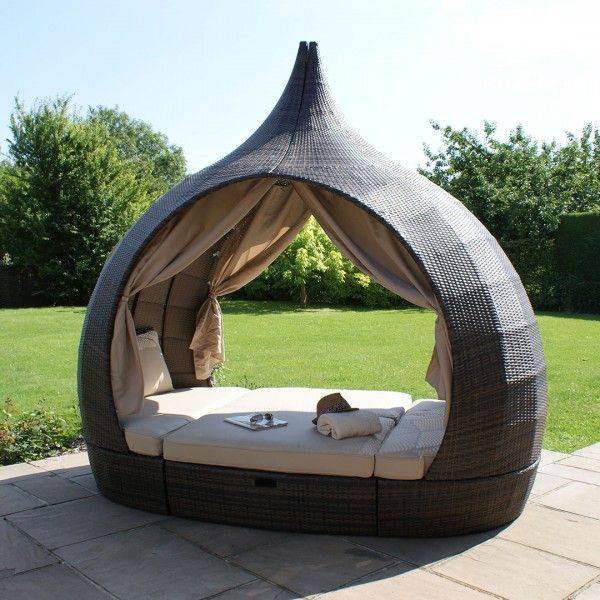 Maze Rattan Tuscany Toronto Daybed Homelia Rattan Garden Furniture