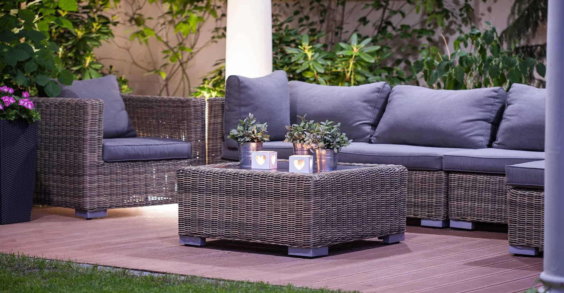 Brown Wicker Patio Furniture Decor Ideas