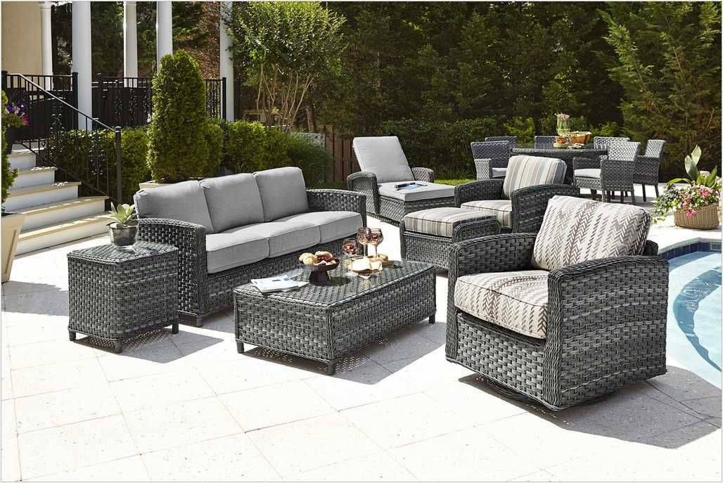 Costway Pc Patio Rattan Furniture Set Sectional Cushioned Seat Garden