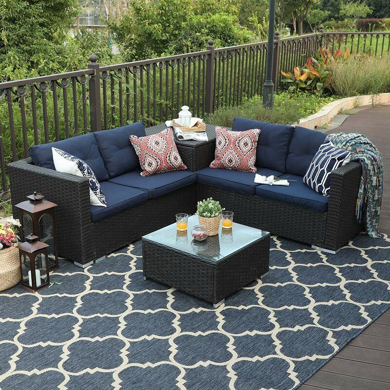 Piece Wicker Patio Furniture Set
