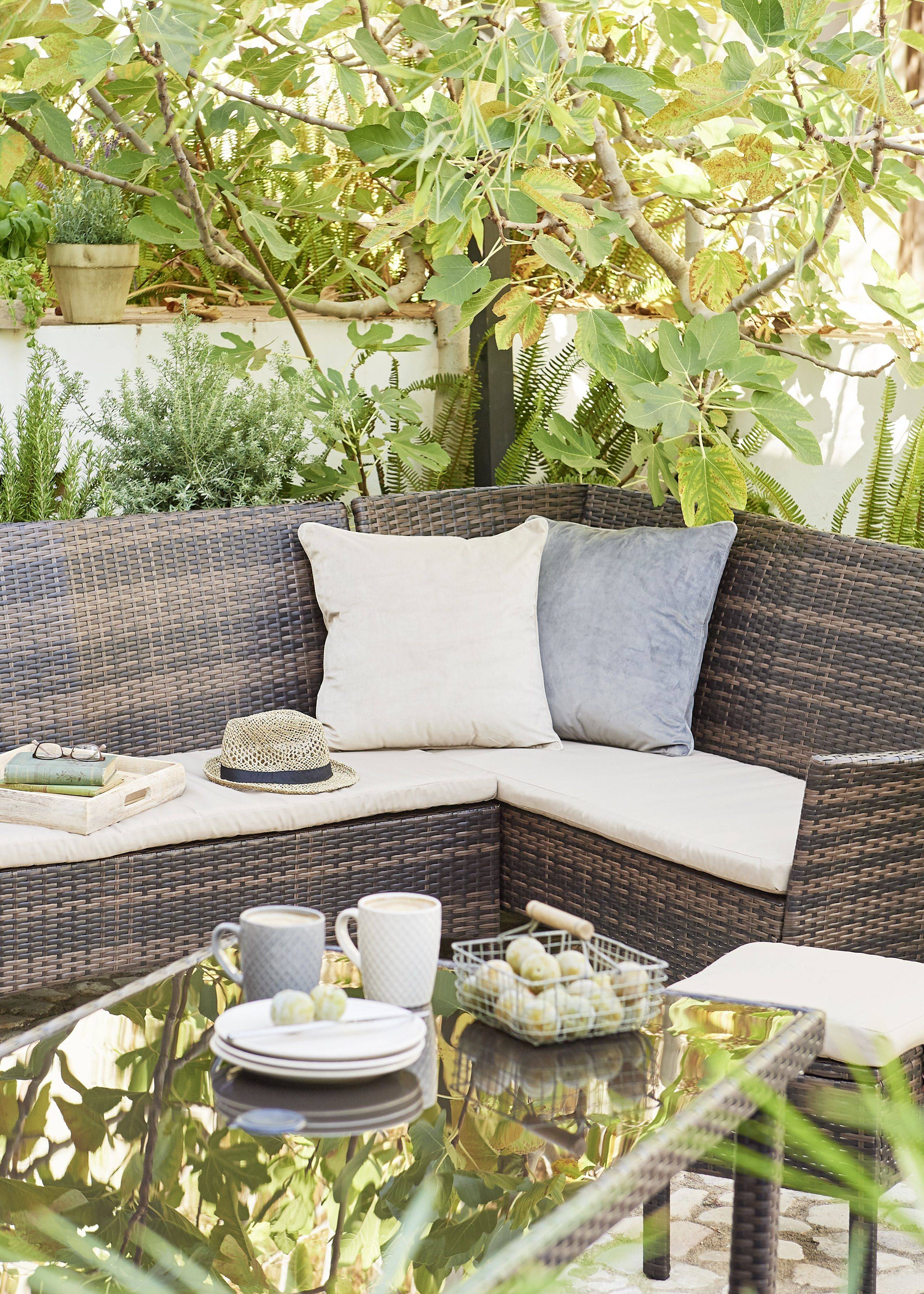 Rattan Effect Patio Table