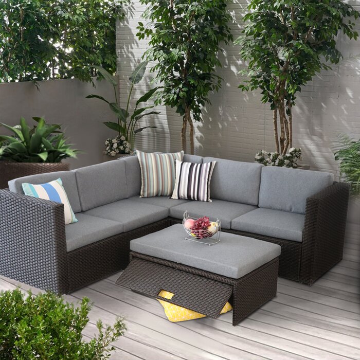 Rattan Wicker Outdoor Sofa Paradise Lounge Set