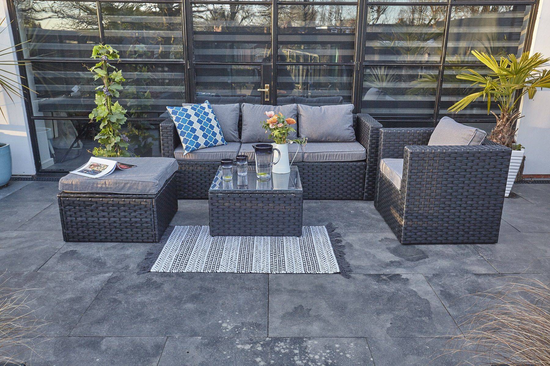 New Vancouver Outdoor Rattan Garden Furniture Seater Corner Sofa