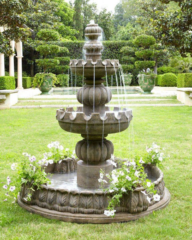French Limestone Village Fountain French Country Fountain