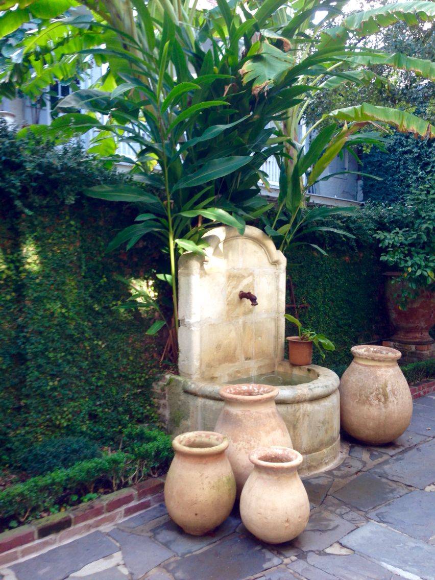 Pretty Pink Tulips Garden Garden Fountains