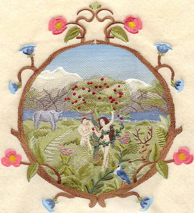 A Vintage Embroidered Garden