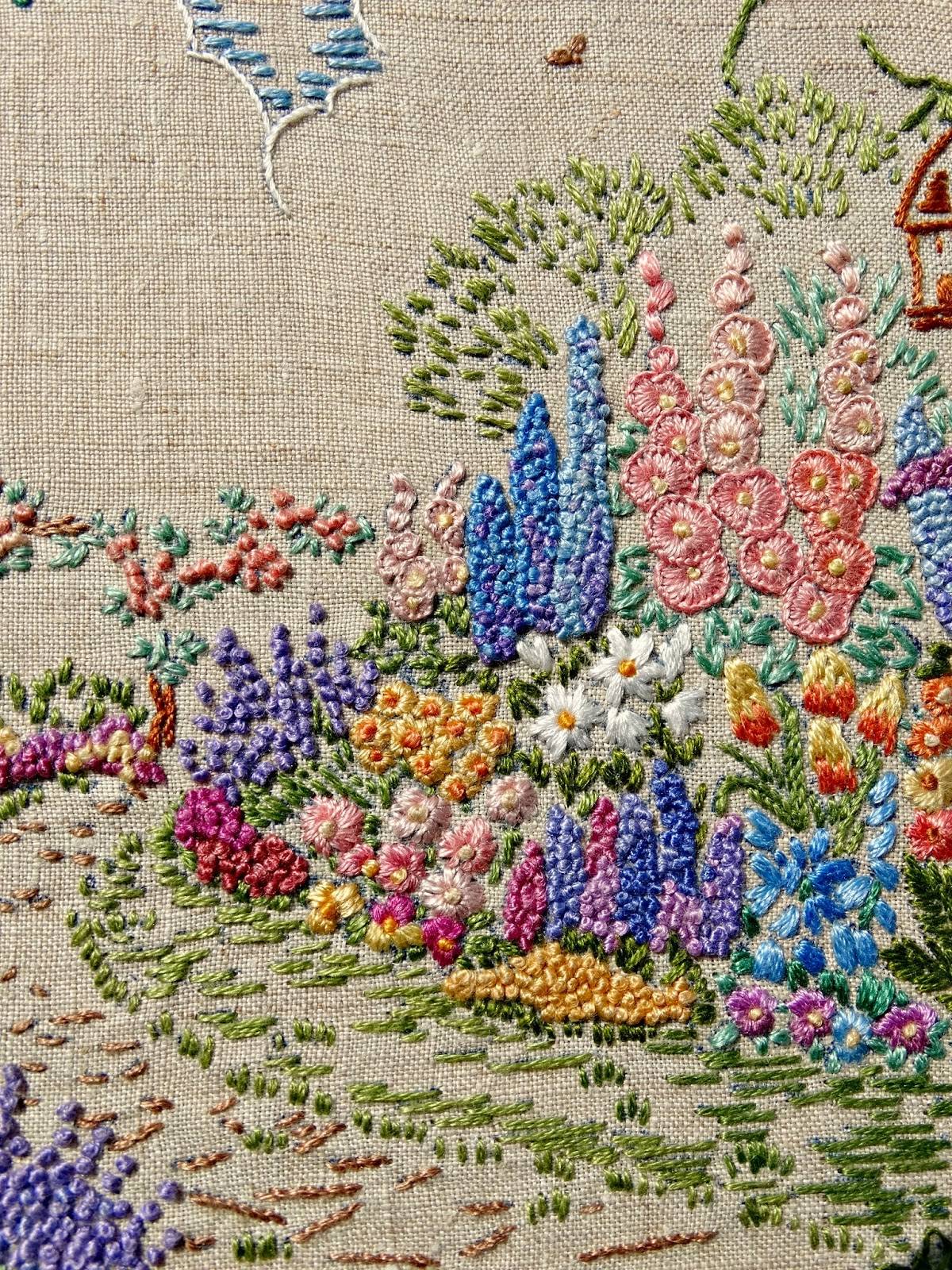 Beautiful Handstitched Floral