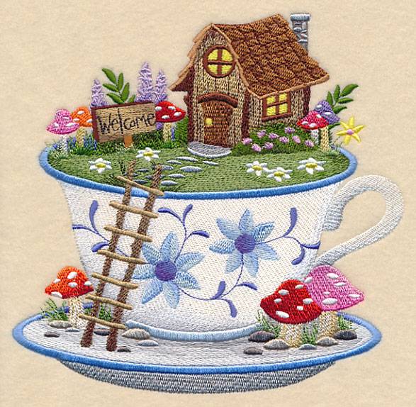 English Cottage Garden Scene Design