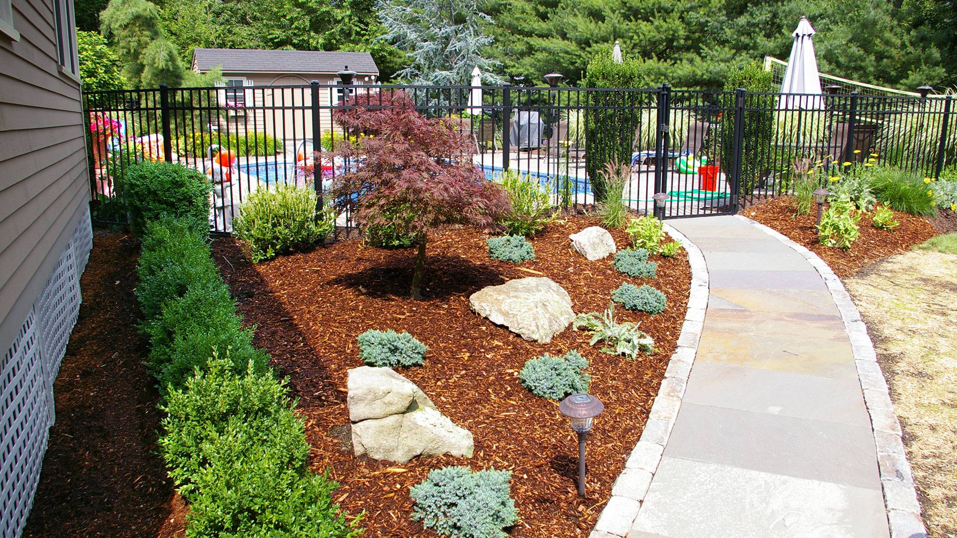 Classic Connecticut Garden Traditional Home