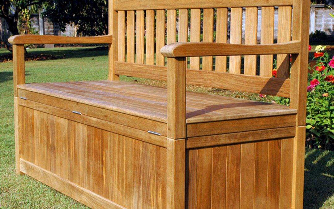 This Outdoor Storage Bench