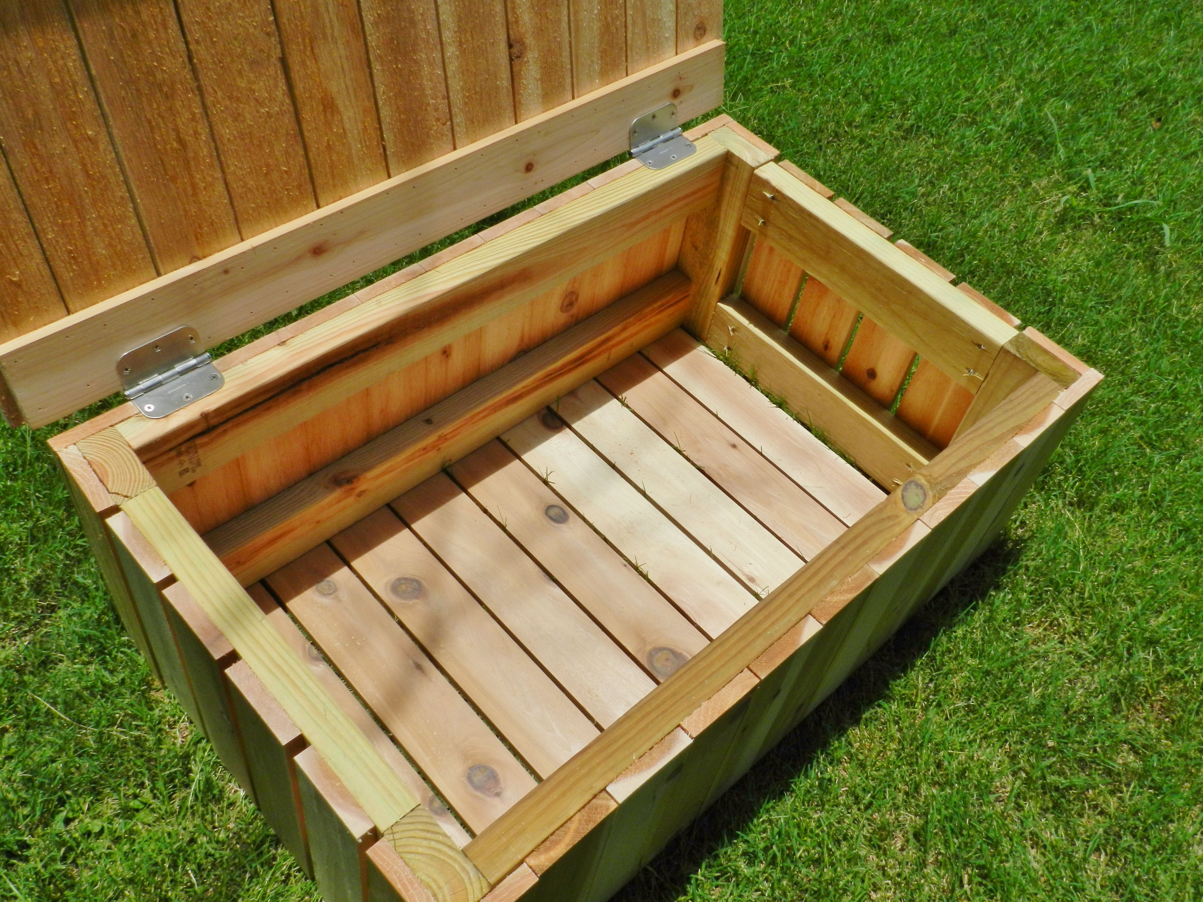 Wood Designs Outdoor Solid Wood Storage Bench