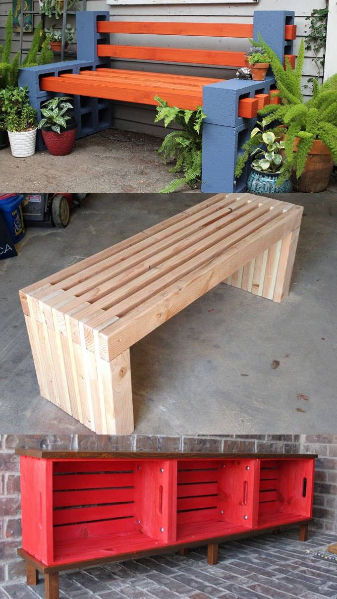 Cool Diy Outdoor Bench Projects You Will Love
