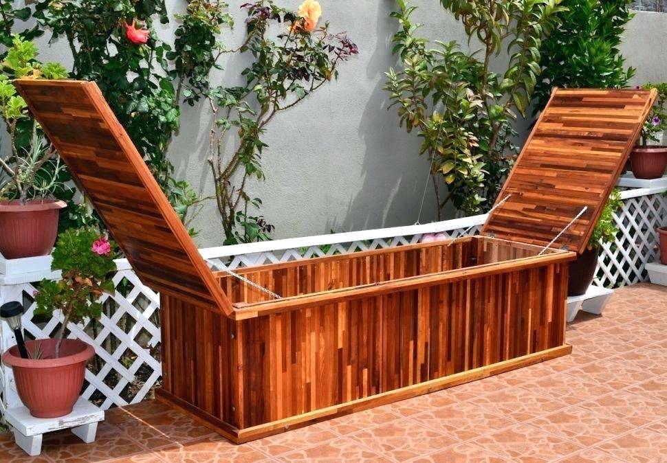 Outdoor Storage Bench Diy Backyard Box