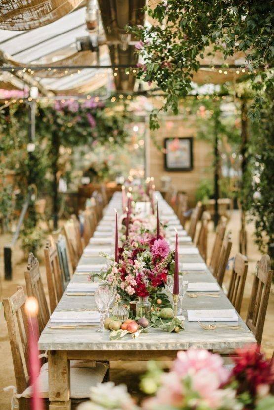 Peach And Teal Autumn Secret Garden Wedding Theme Ideas