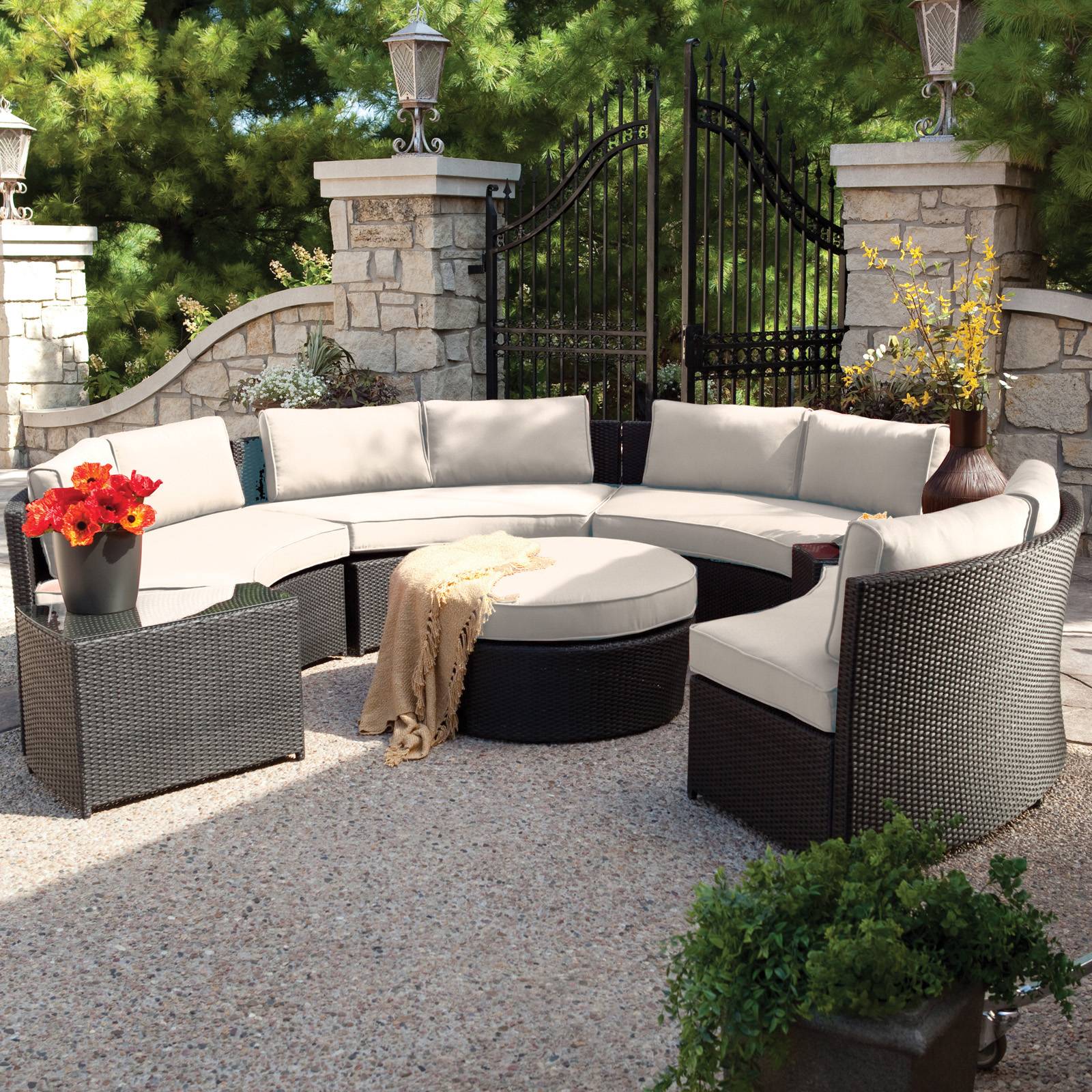 Allweather Wicker Sectional Daybed Outdoor
