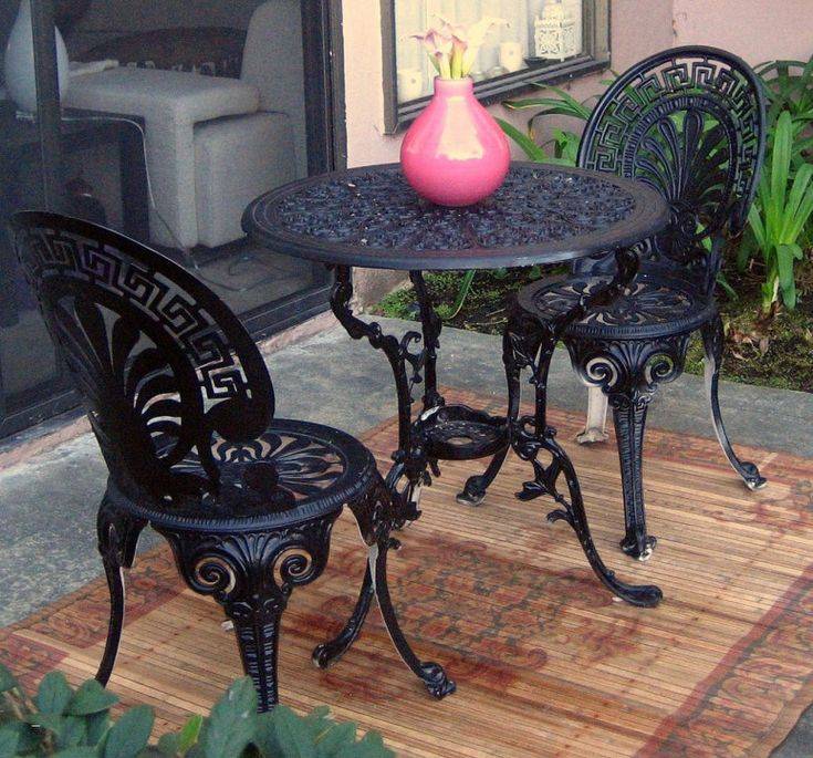 English Cast Iron Garden Chairs