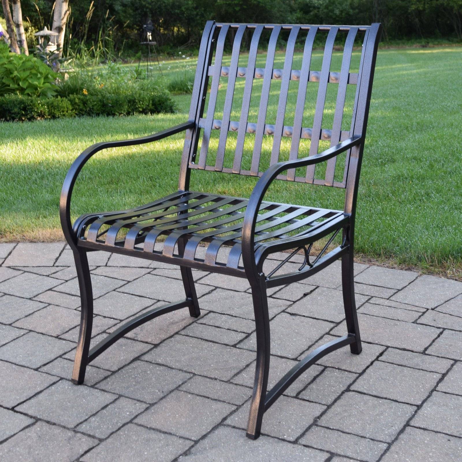Heavy Wrought Iron Patio Chairs W Mesh Seats Ivy