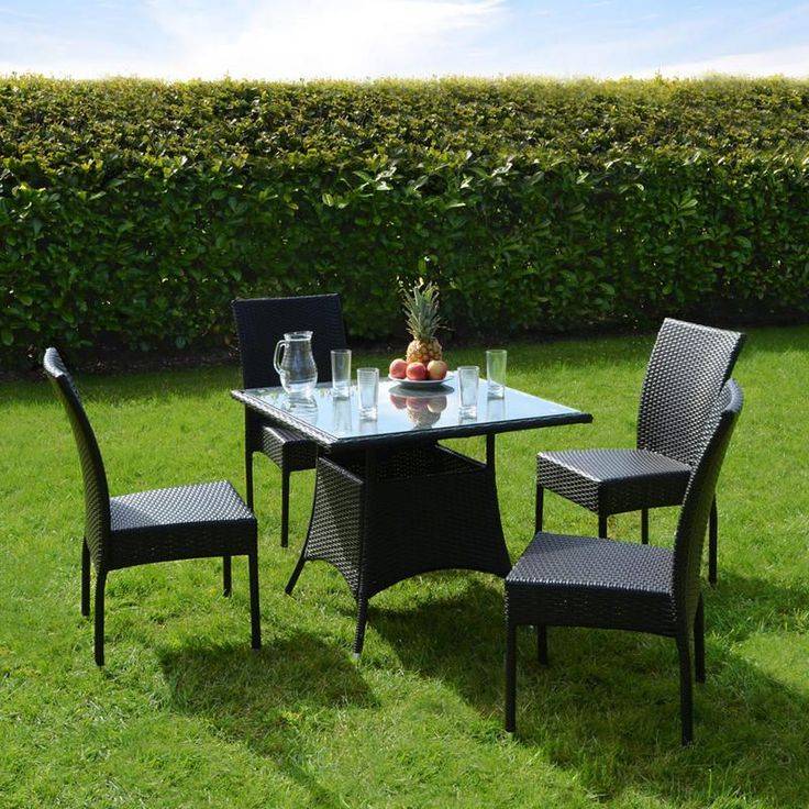 Vidaxl Garden Furniture Set Wicker Poly Rattan Black Outdoor Sofa