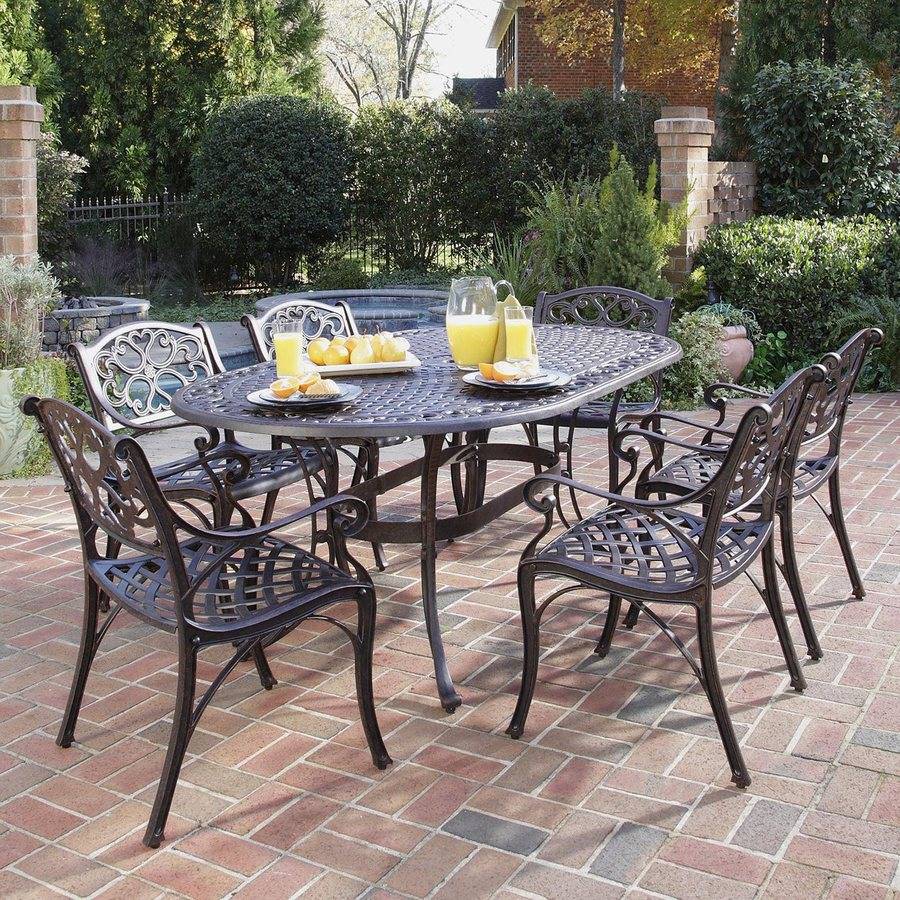 Heritage Piece Cast Aluminum Patio Dining Set