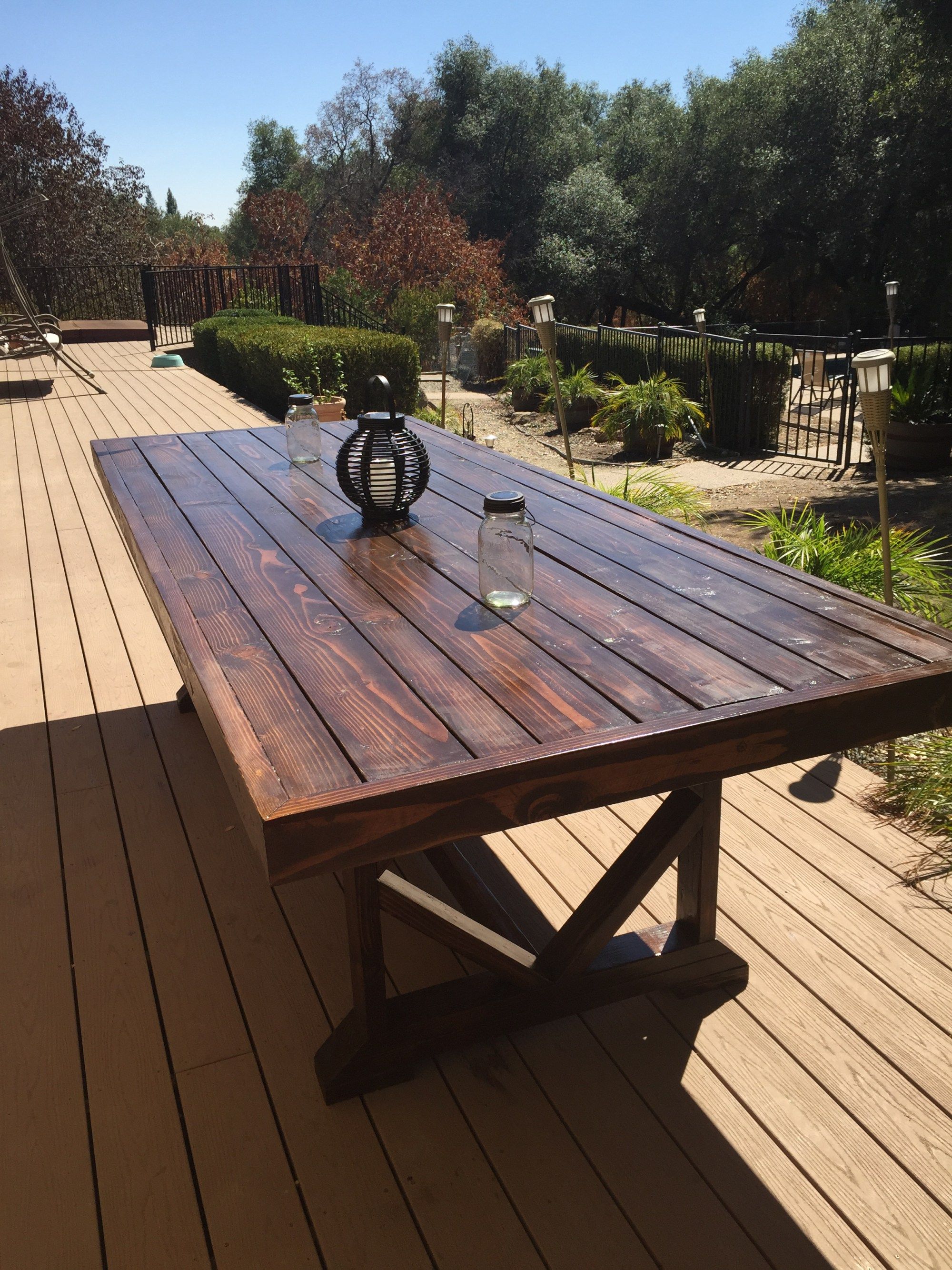 Outdoor Dining Table Terrace Patio