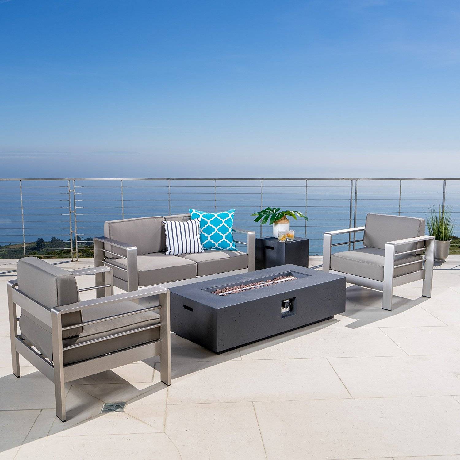 Piece Wicker Outdoor Sectional Set