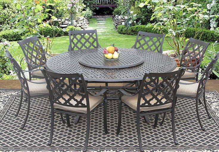 Set Cast Aluminum Patio Furniture Venice