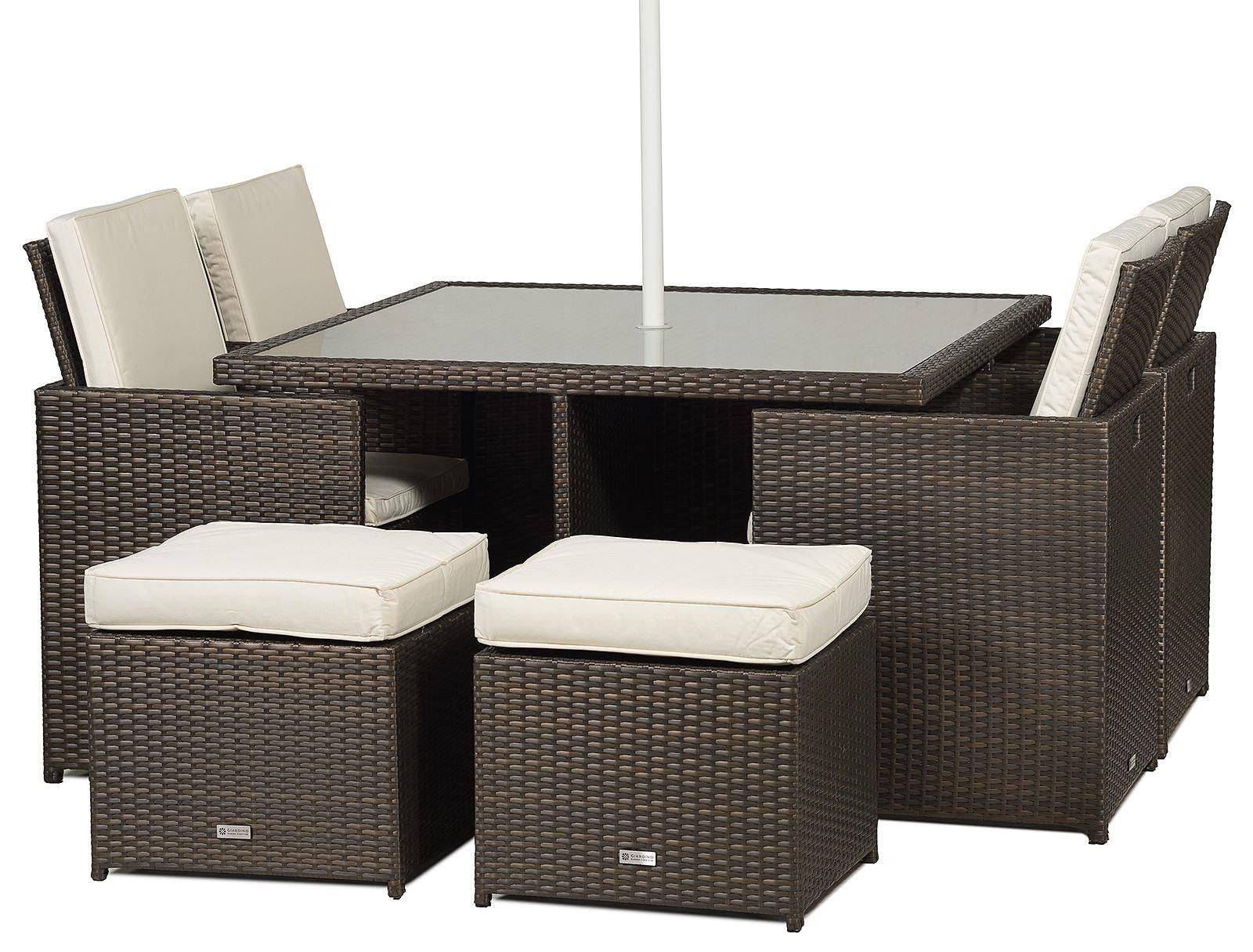 Cube Rattan Dining Set Garden Furniture Sets