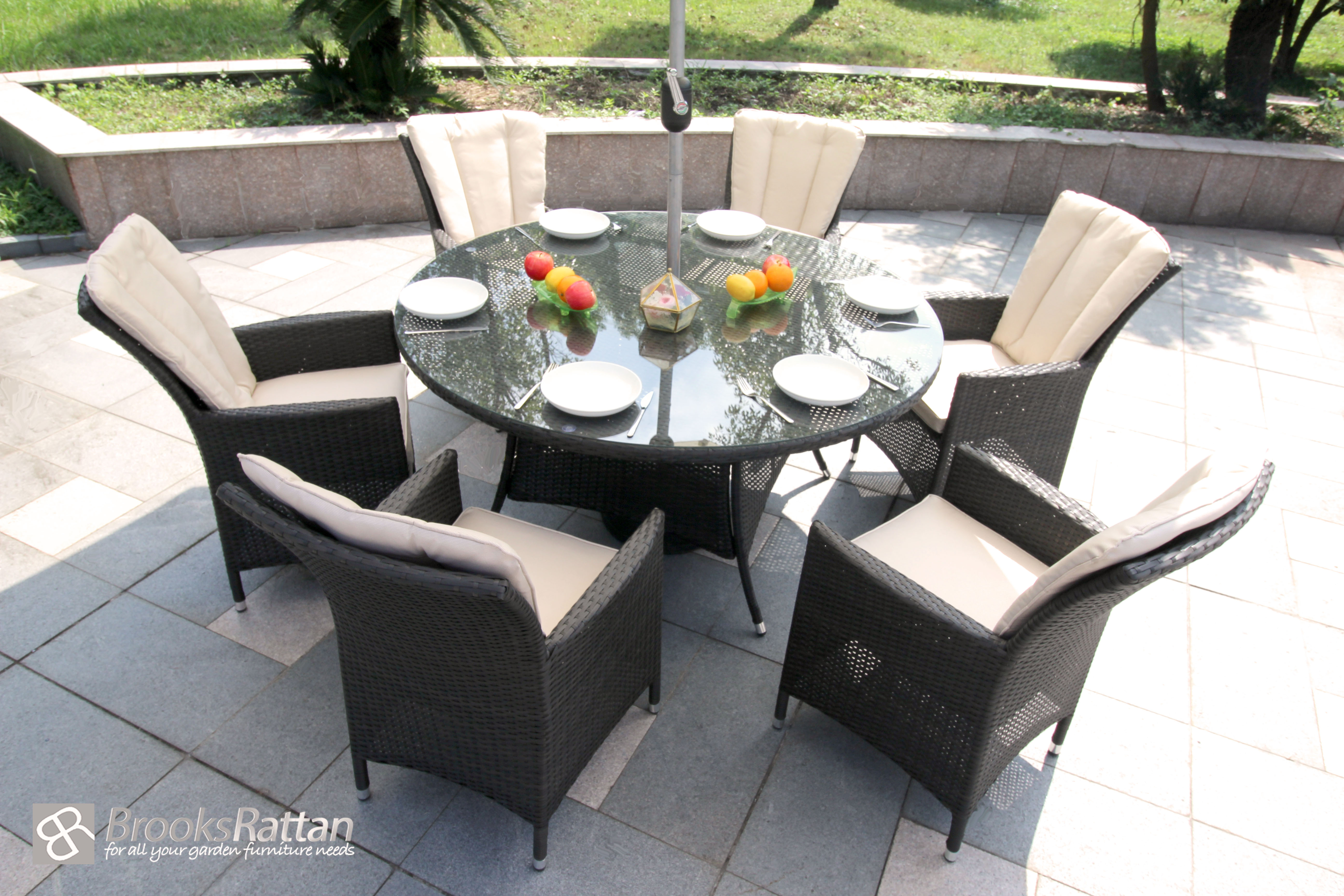 Florence Seater Garden Dining Set Homebase