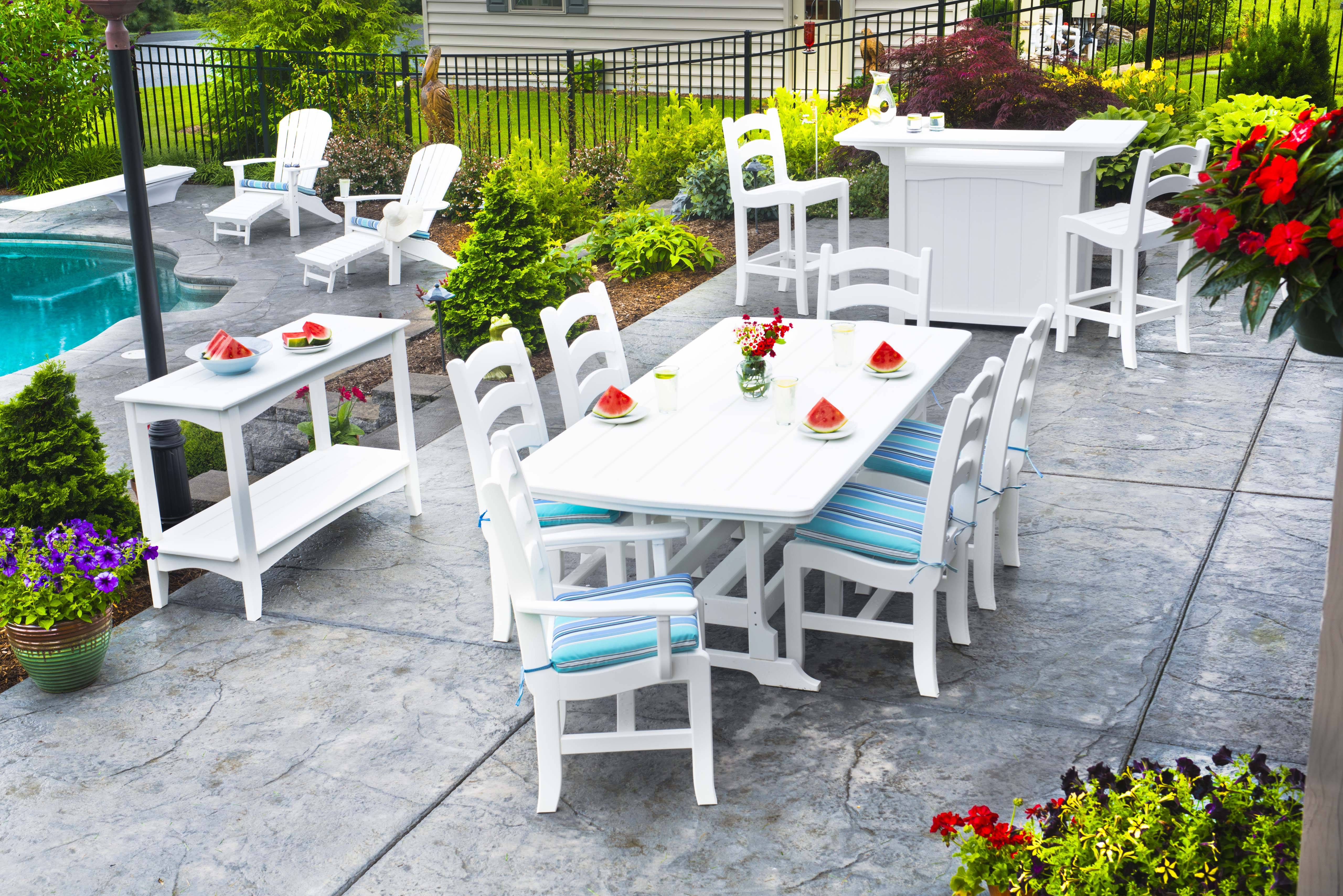 19 White Garden Furniture Ideas To Consider SharonSable