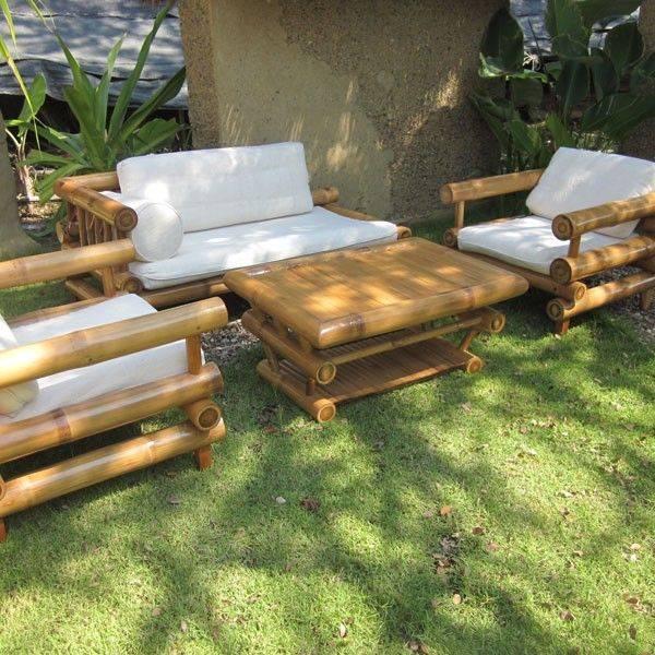 Top Quality Bamboo Garden Furniture Set