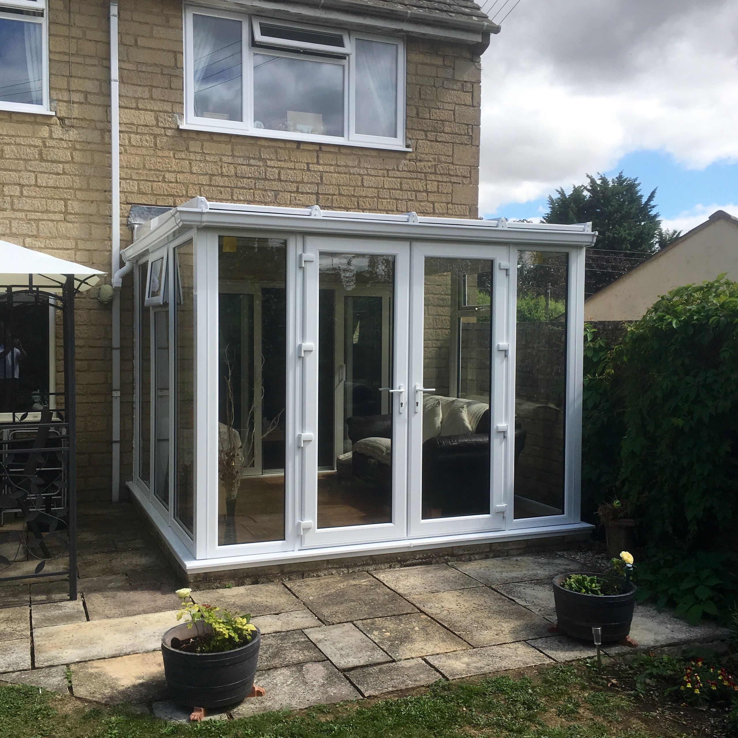 Modern Grey Aluminium Conservatory Garden Room Extensions