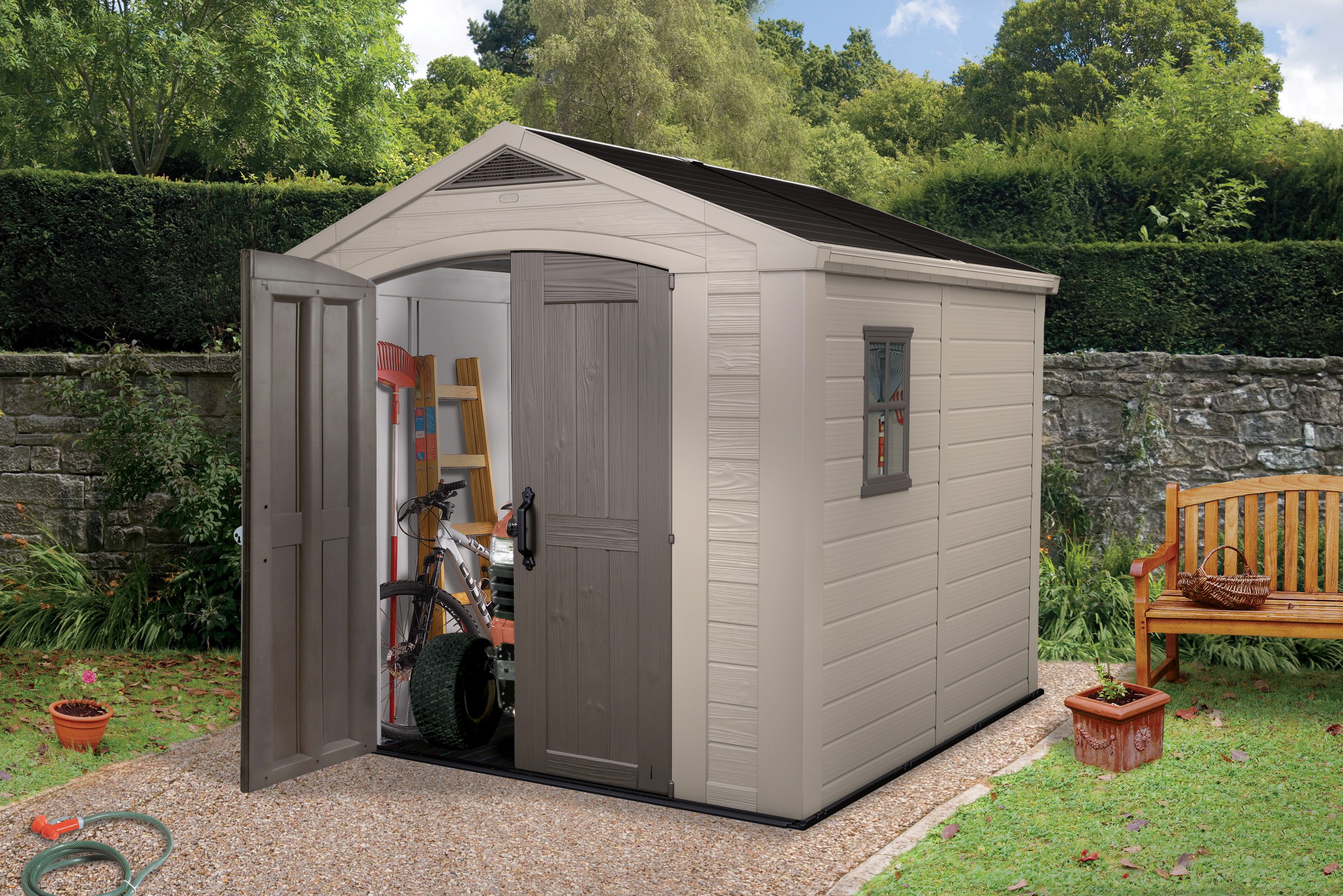 X Manor Apex Plastic Shed