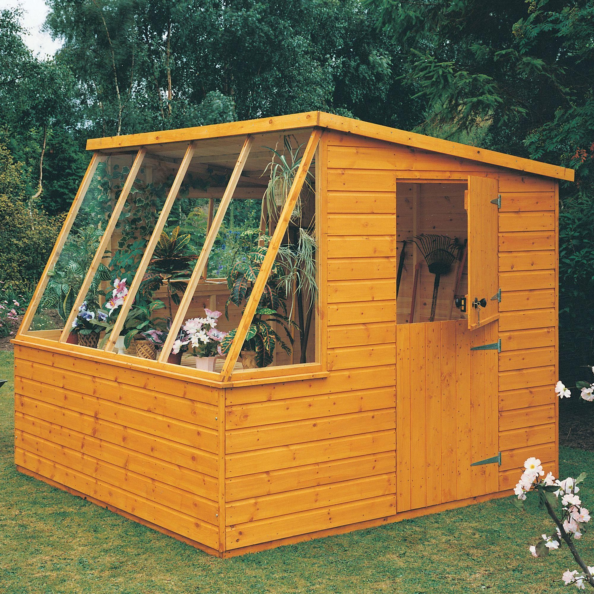 Pent Overlap Wooden Shed