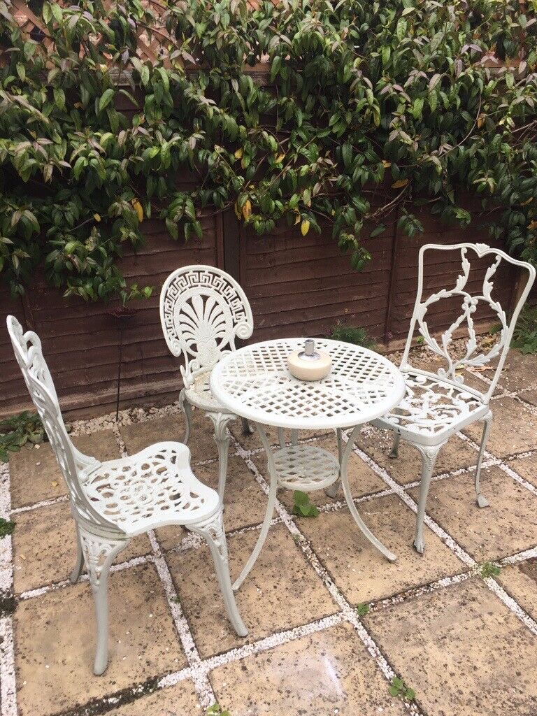 Vintage Cast Iron Angel Garden Bench
