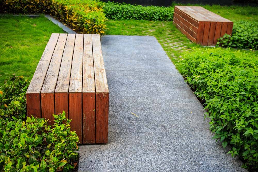 Slat Garden Love Seat Woodworking Projects