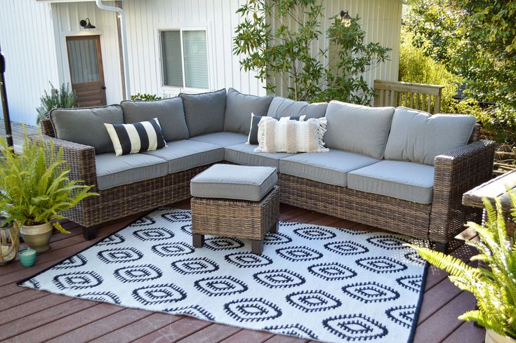 A Corner Garden Furniture Set