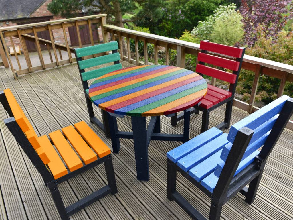 Brightly Coloured Garden Furniture Used Outdoor Furniture