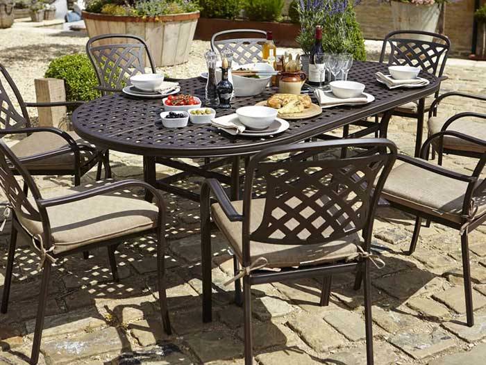 Alexandria Rattan Seater Corner Garden Sofa Set