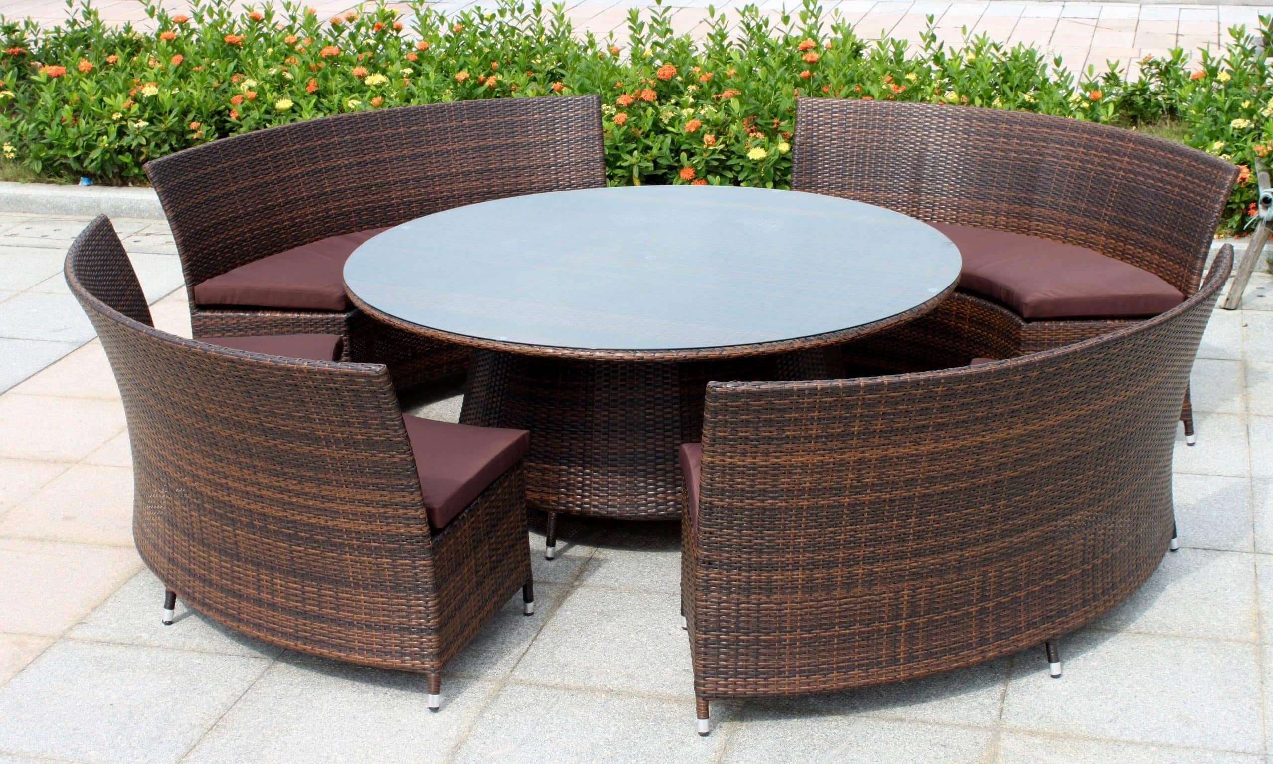 Seater Aluminium Garden Corner Sofa Set Grey Forano