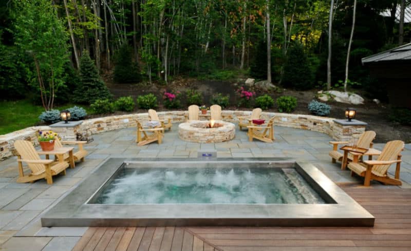 Stamped Rhthepatioideascom Patios Diy Hot Tub Pad