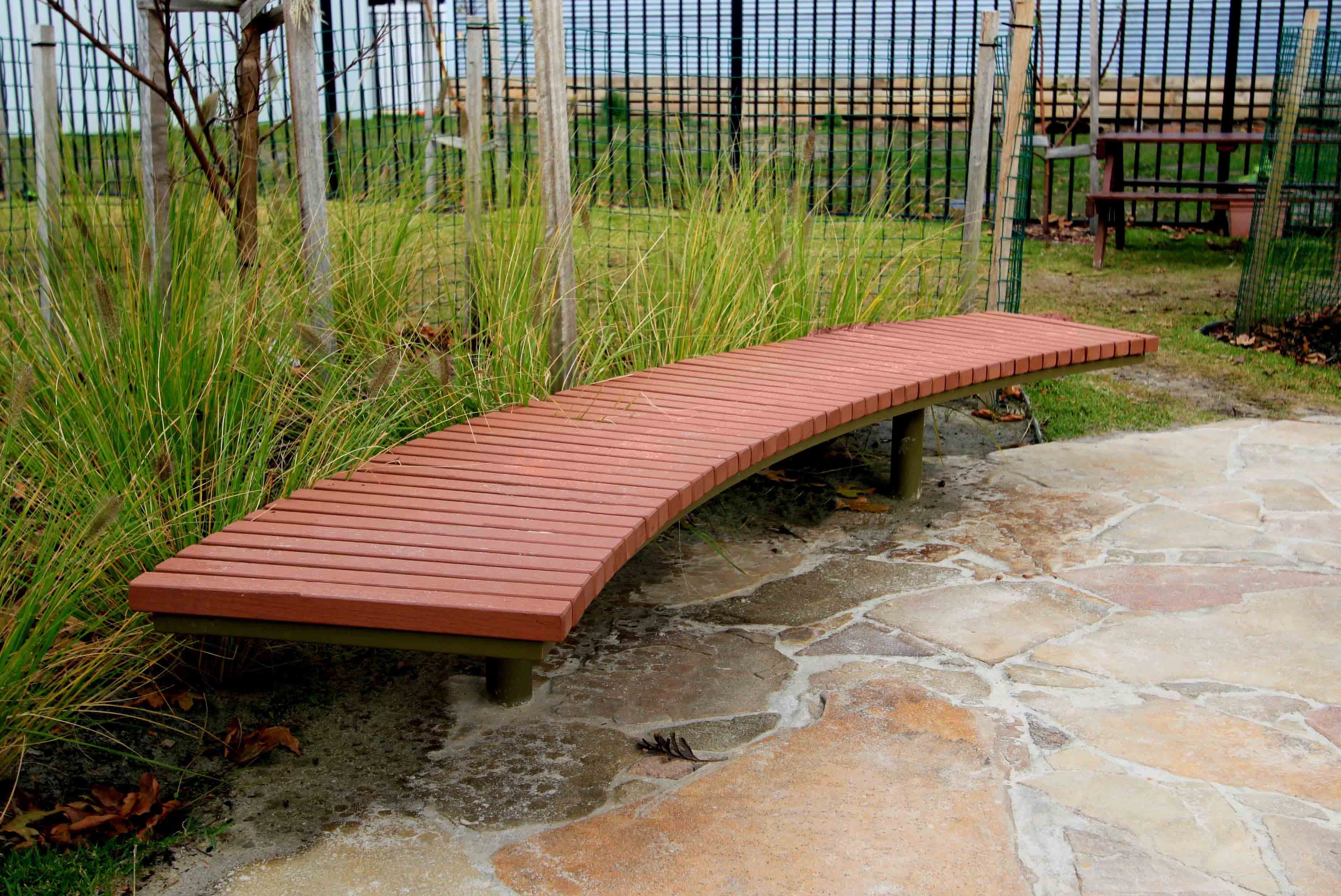 Curved Garden Bench
