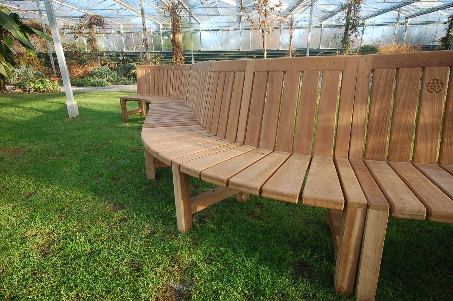 Curved Garden Bench