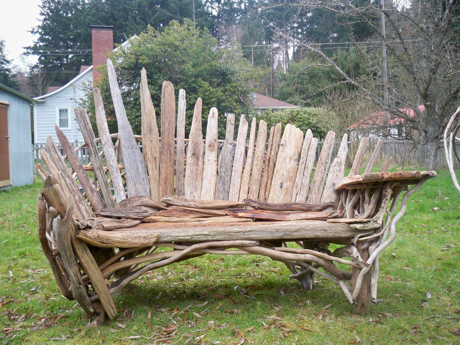 Bespoke Driftwood Garden Bench