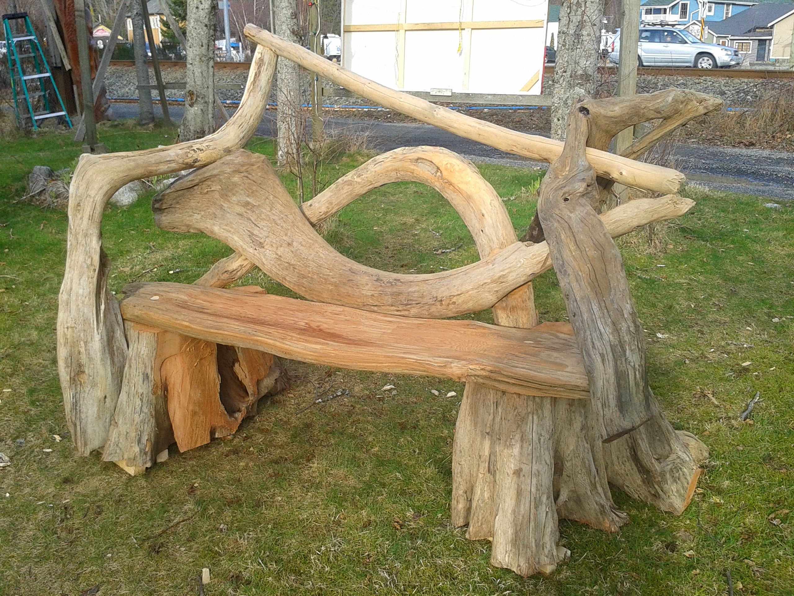 Driftwood Chair Driftwood Garden Bench Driftwood Seat